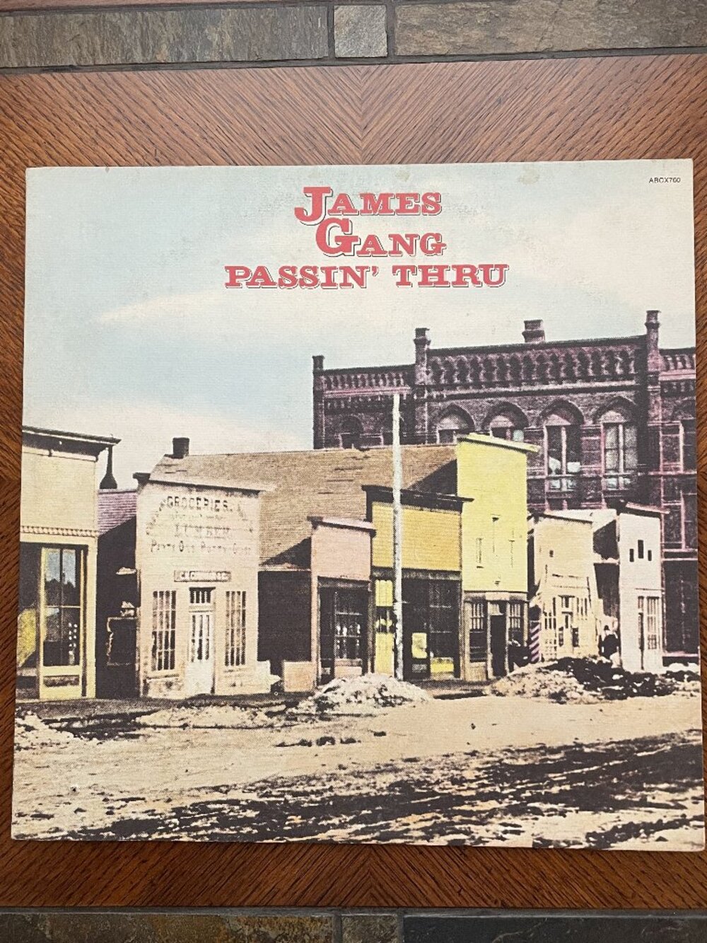 JAMES GANG - Passin Thru LP Vinyl Record RARE LABEL MISPRINT 1972 CLEANED GRADED